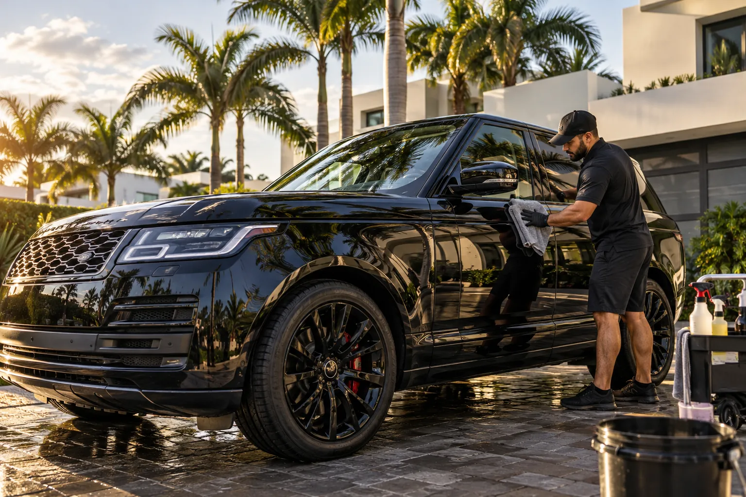 Concepto ilustrativo de Wara: Detallado de autos en Doral