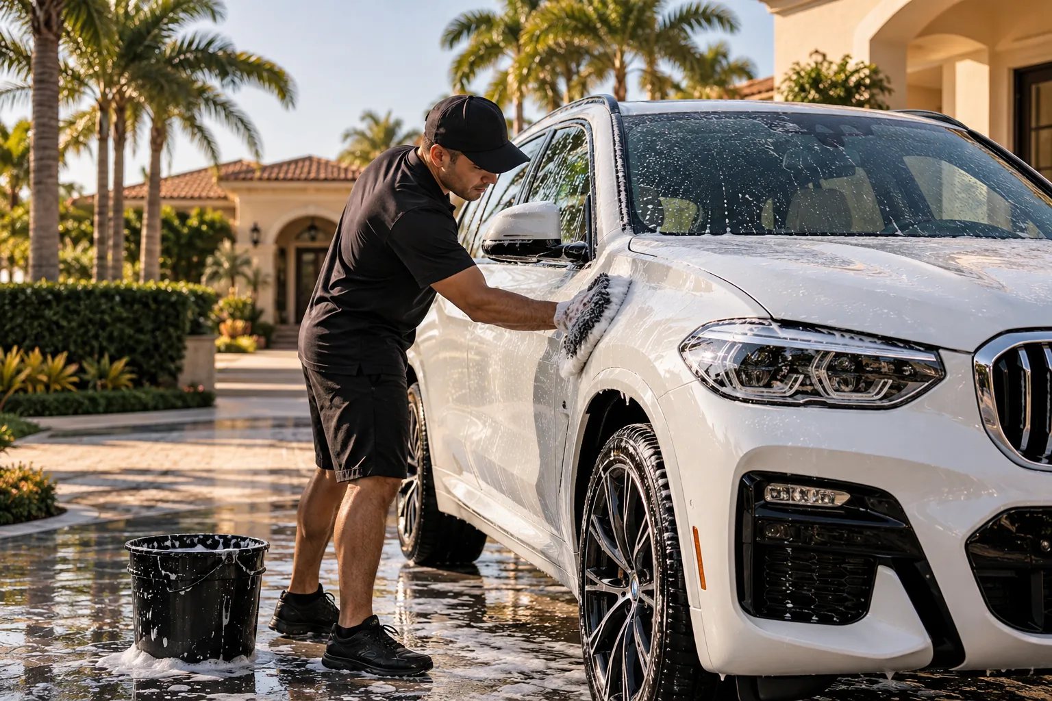 Illustrative Wara design concept: Mobile car detailing in Kendall